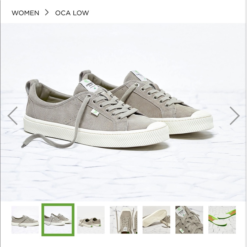 Cariuma Grey Suede low shoes